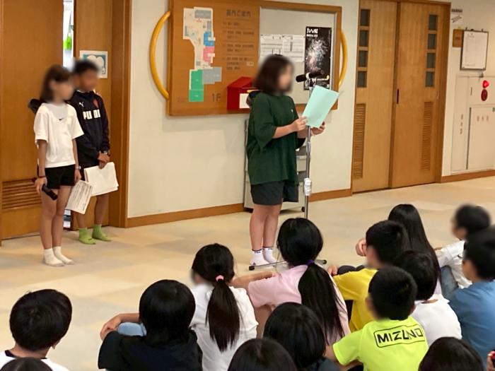 発表している様子