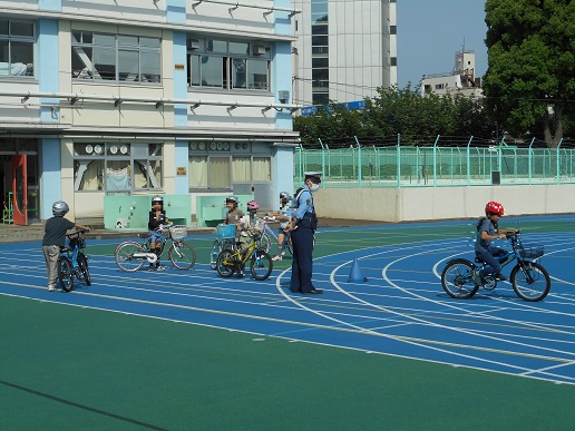 自転車教室の写真