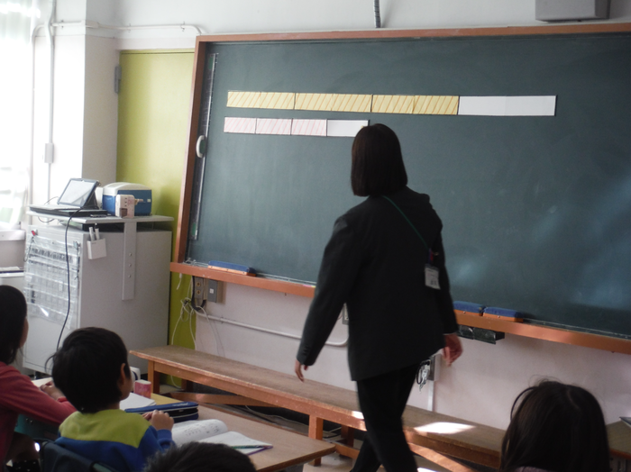 板書している様子