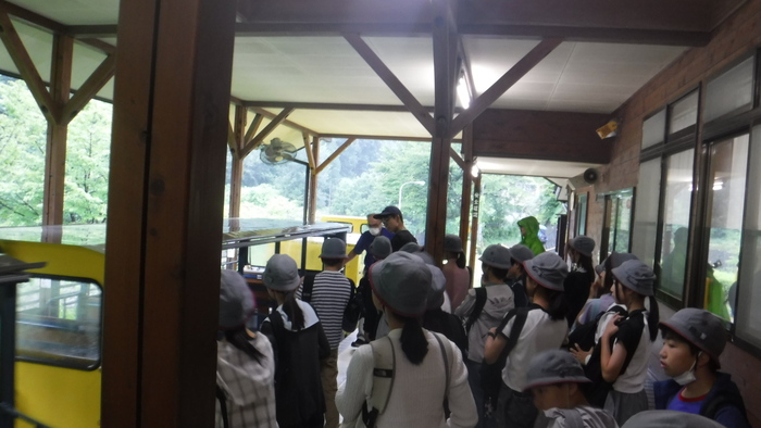 トロッコ乗車前の様子