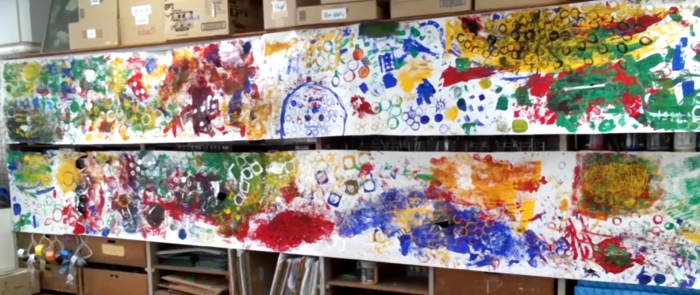 児童が制作した作品
