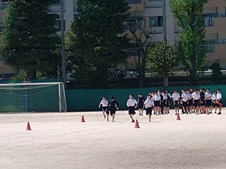 3年生保健体育の授業