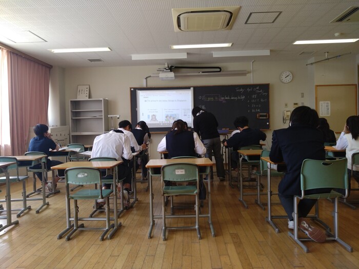 2年英語の授業