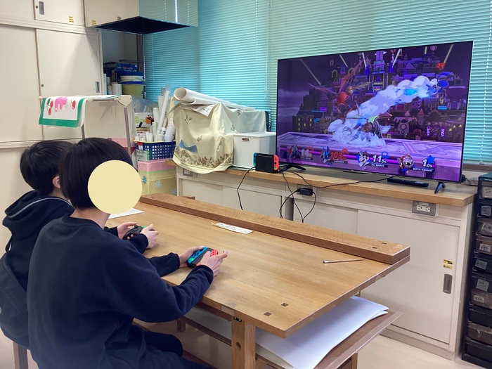 ゲームをしている様子