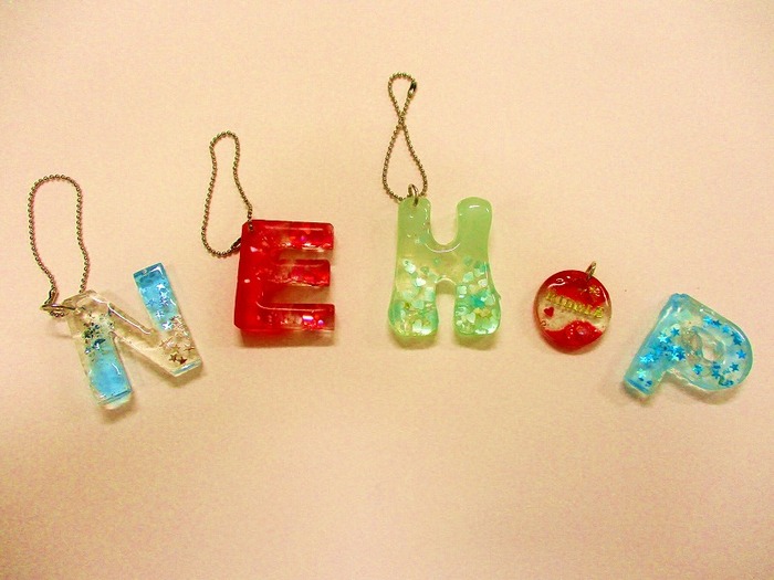 レジンの作品