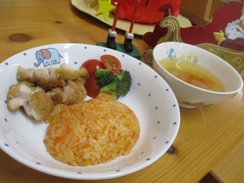 特別メニューの昼食です