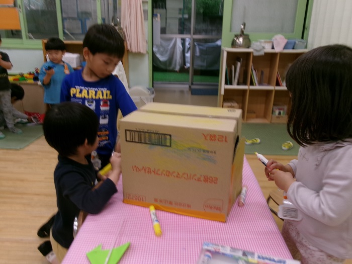 段ボールを使った製作
