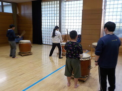 写真:太鼓クラブ体験会