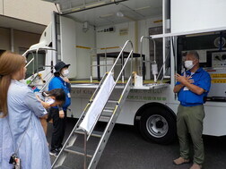写真:起震車体験