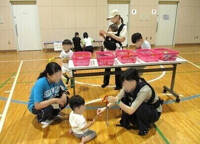 幼児楽器のコーナー