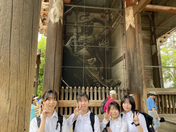 銅像との写真
