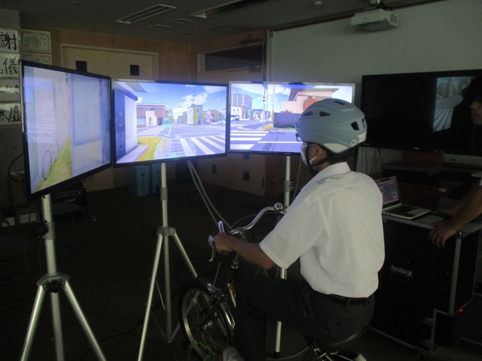 自転車シュミレーションの様子2