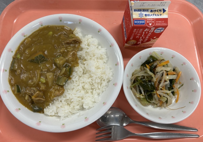 7月9日　今日の給食　写真