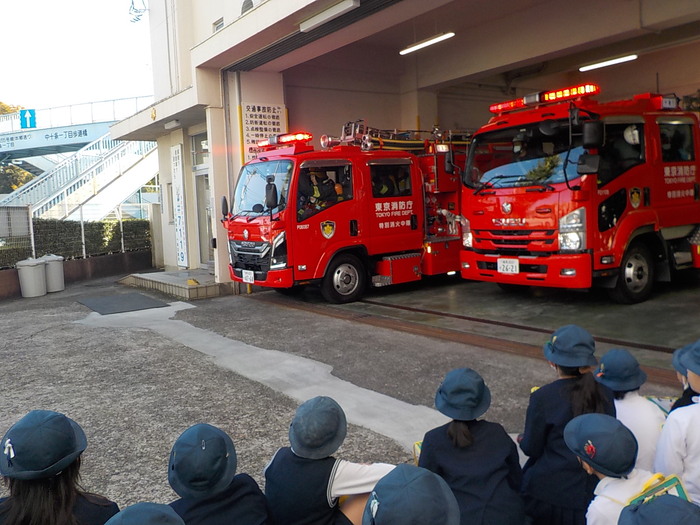 見学している様子