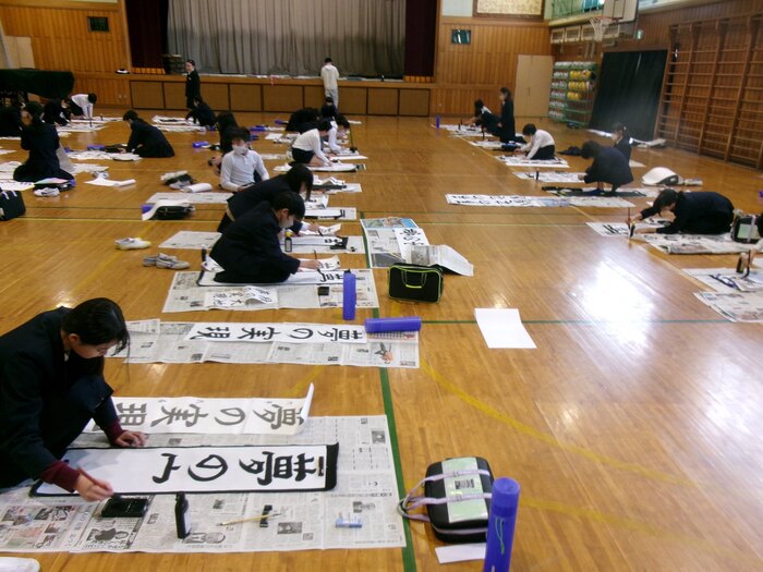 6年生　席書会　様子（2）