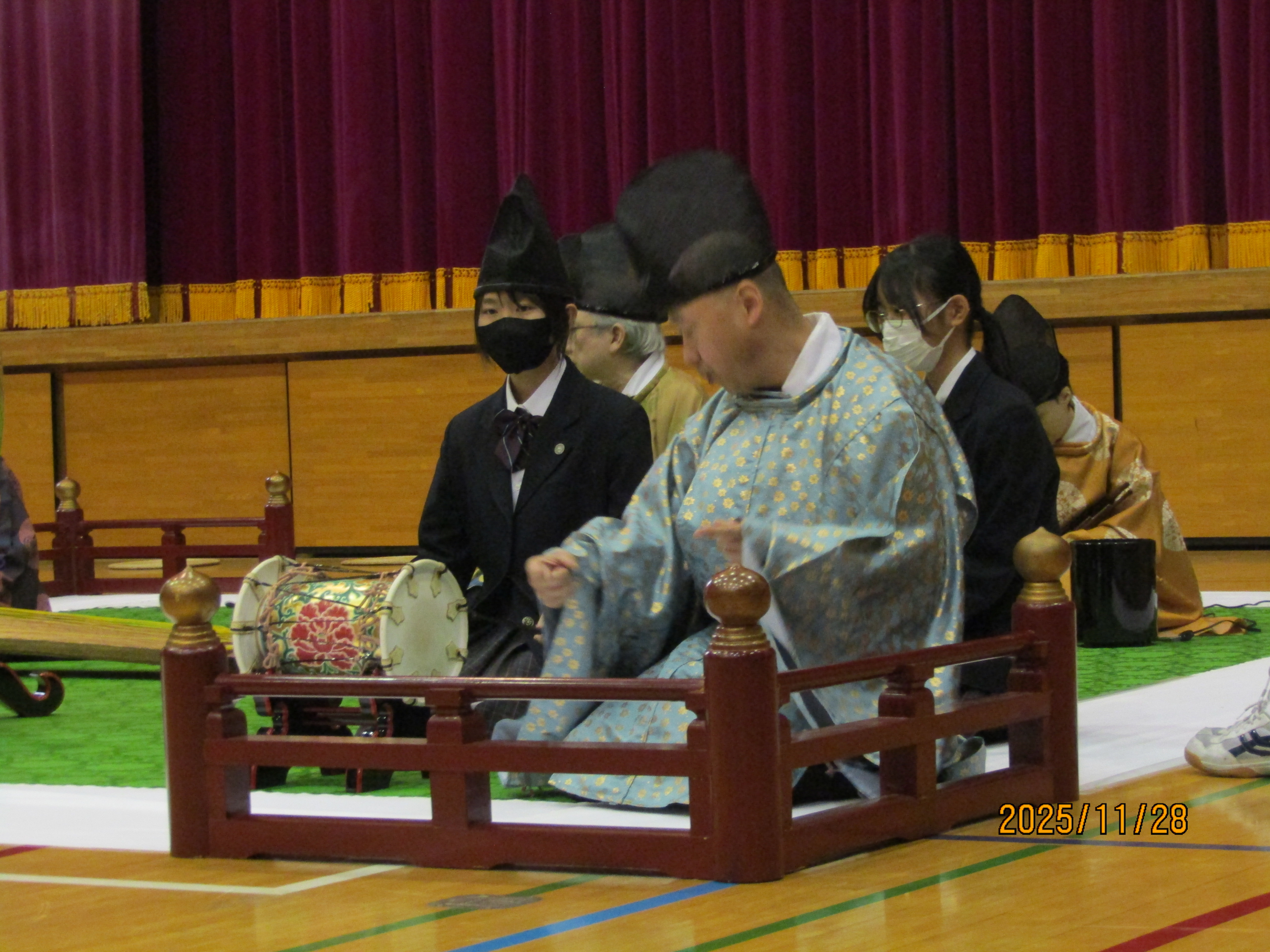 太鼓体験の様子1