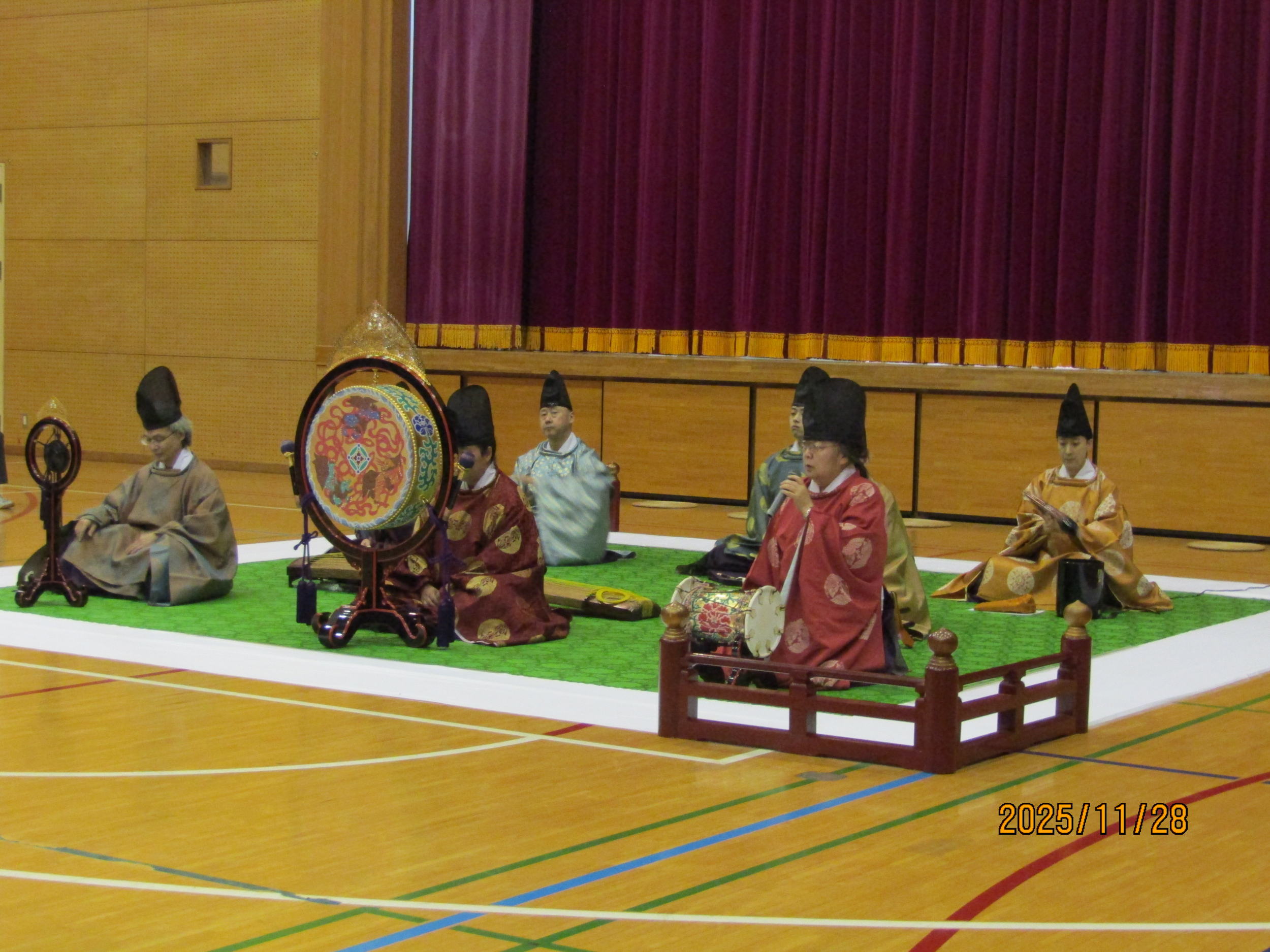 雅楽の演奏の様子