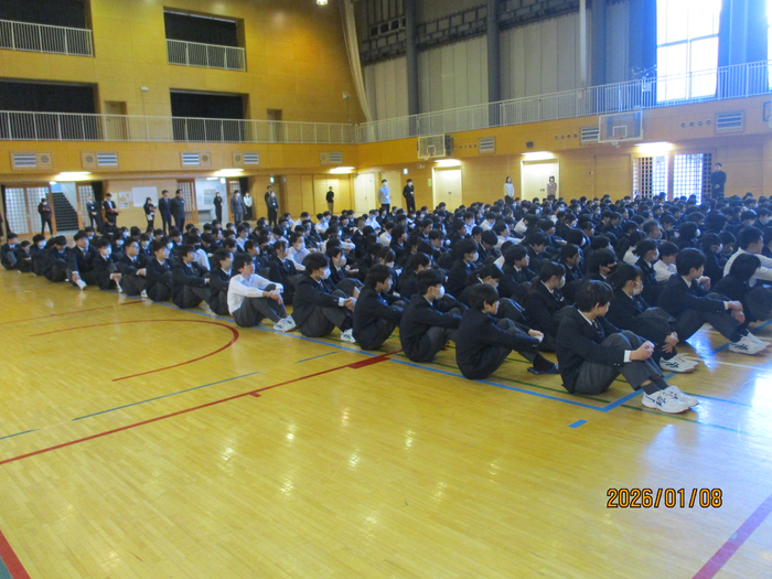 全校集会の様子