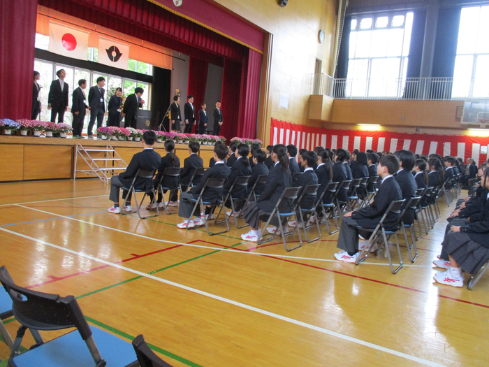入学式の様子