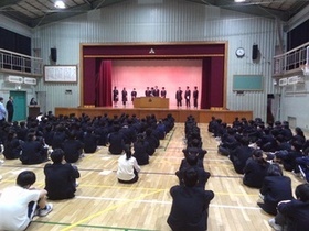 4月生徒朝礼1