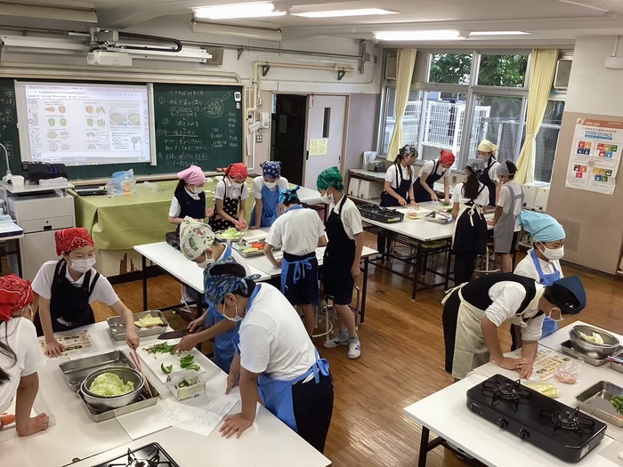 調理実習の様子