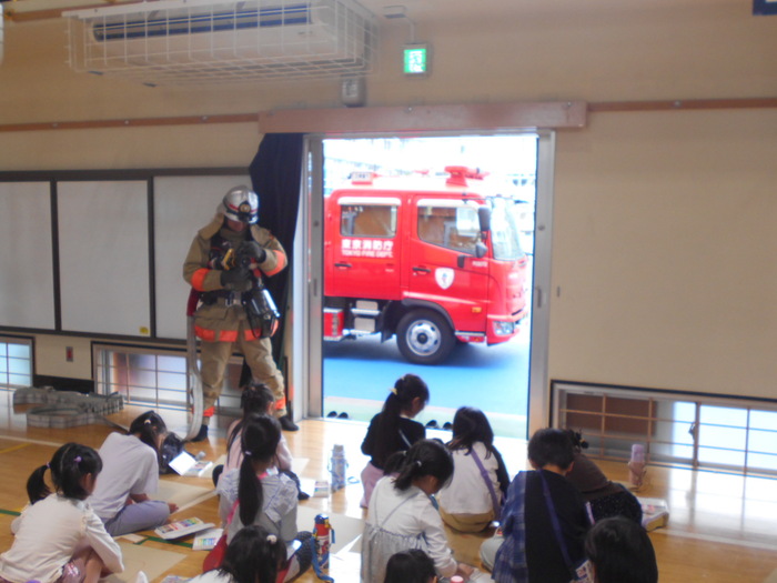 消防写生会の様子の写真