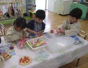 ピザ作りの写真
