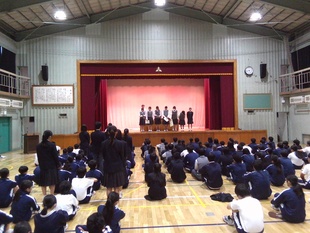 生徒朝礼