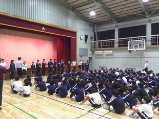 運動会朝礼
