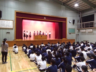 生徒朝礼