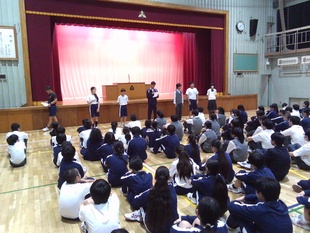 生徒朝礼