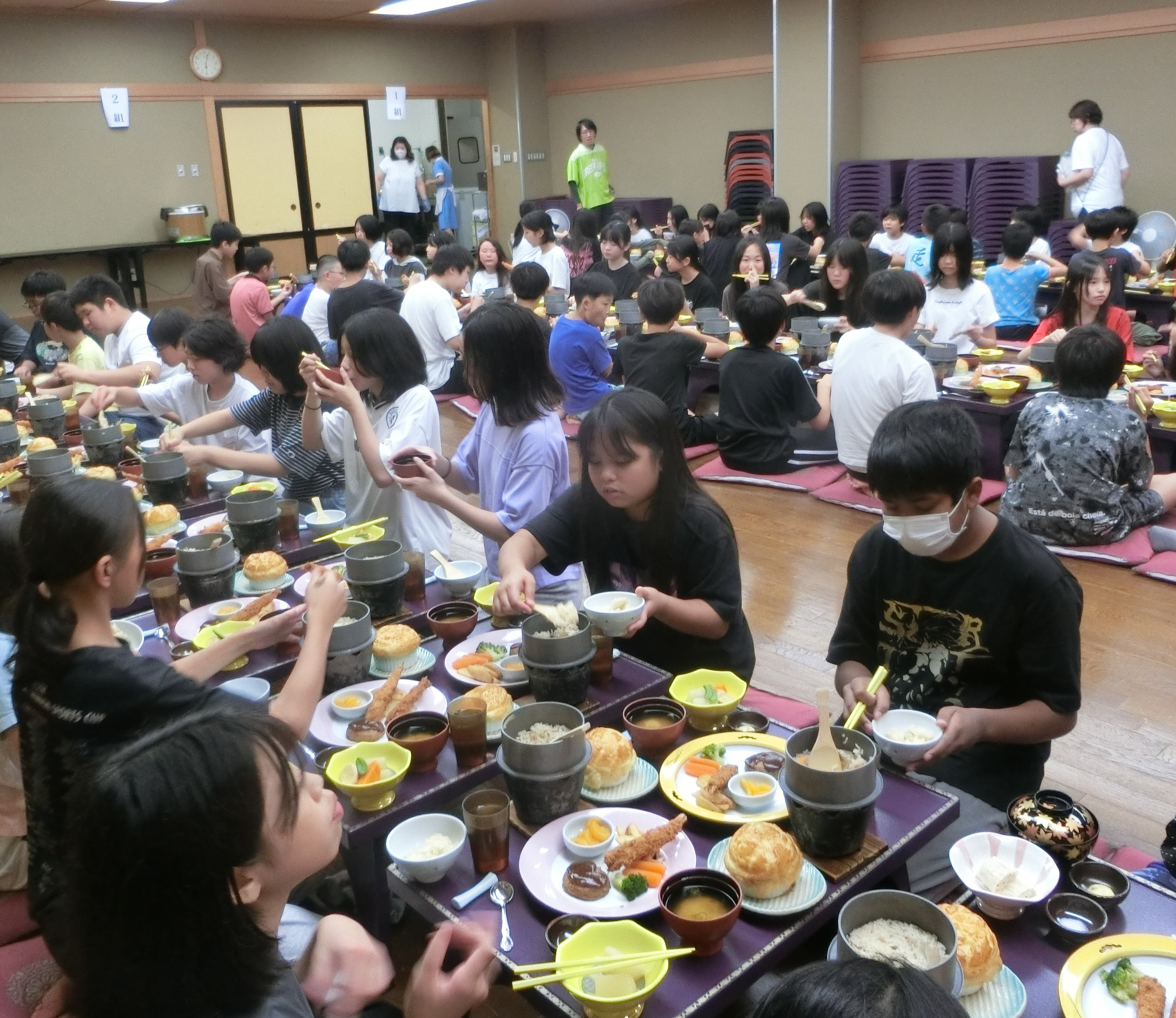 晩御飯の様子
