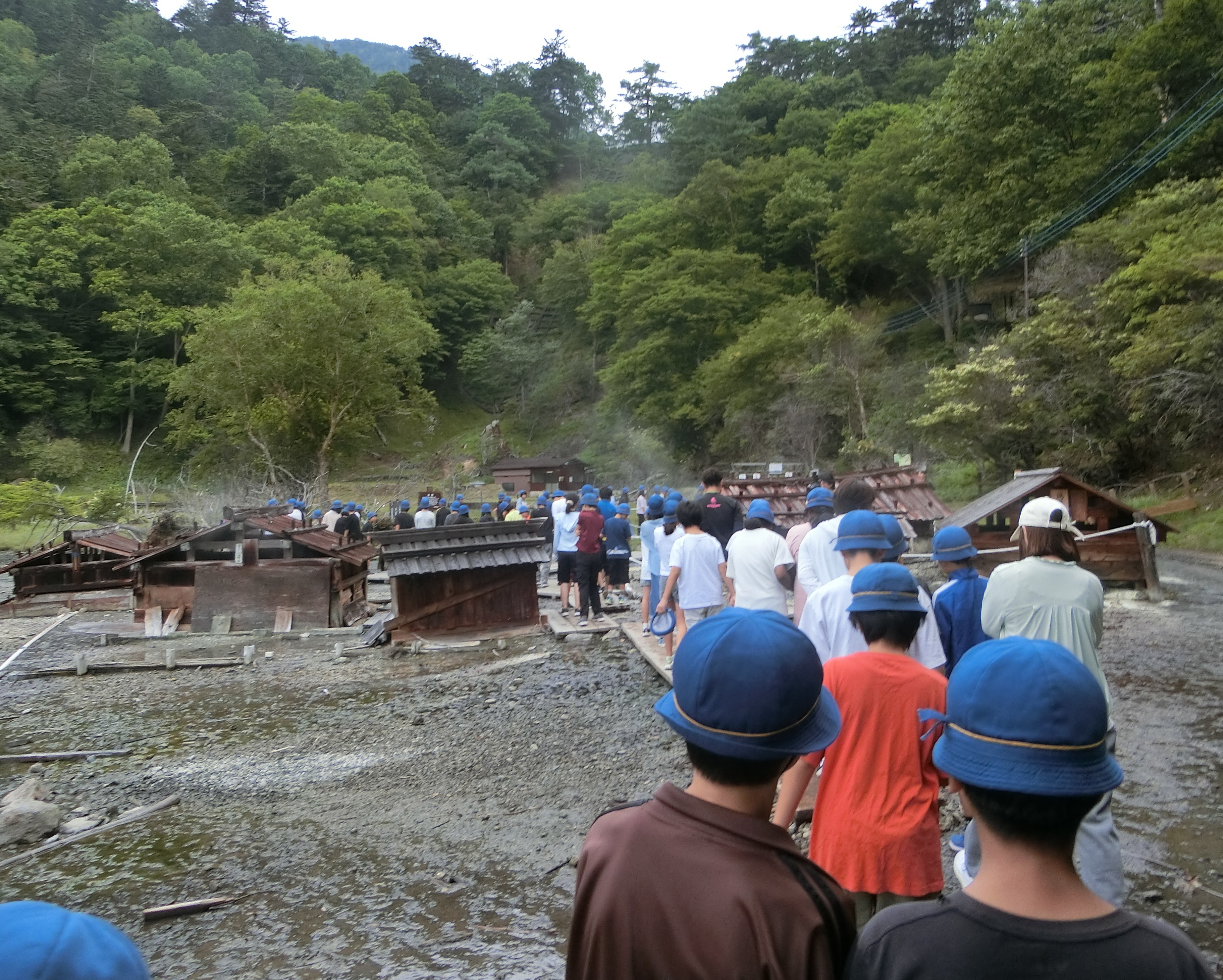 湯元源泉の見学