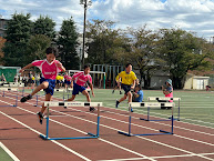 ハードル走の様子