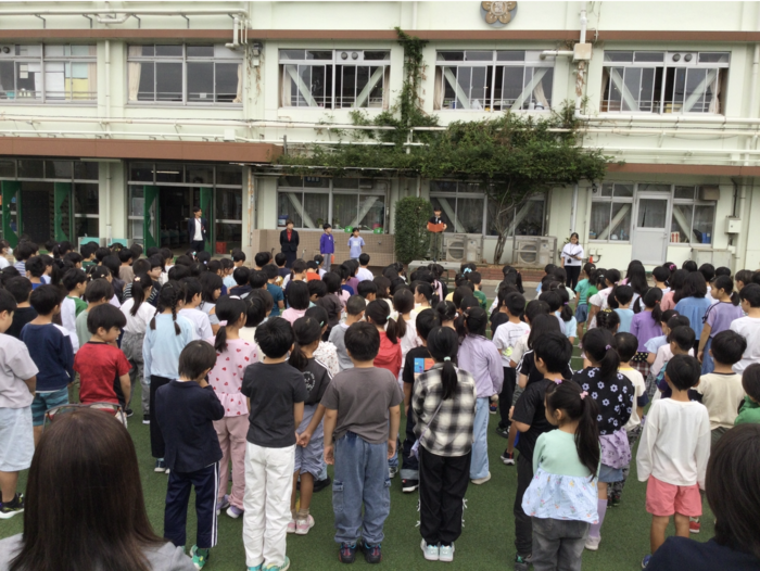 始業式の様子